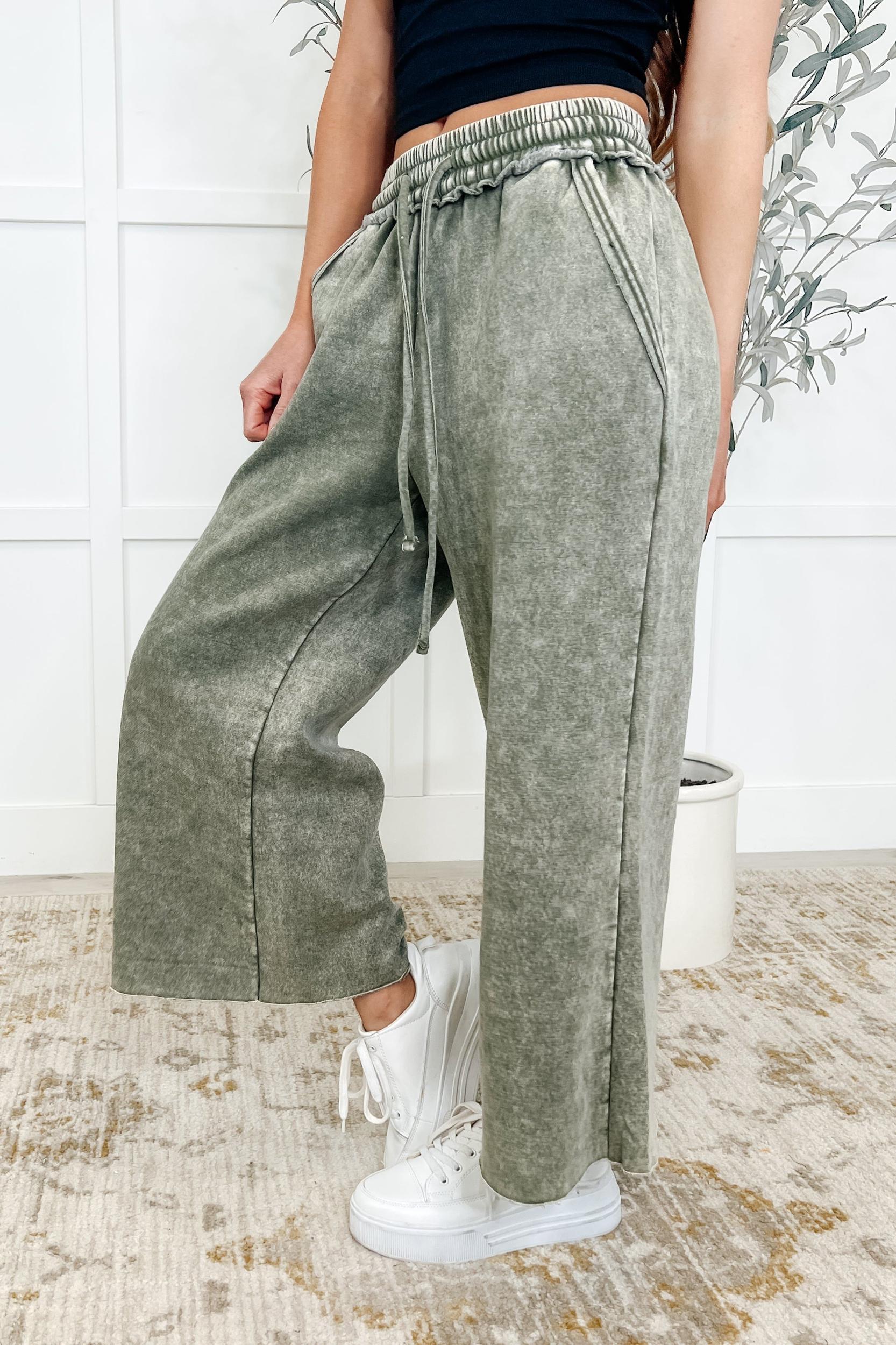 Chase the Pace Wide Leg Bottom in Taupe Product Image