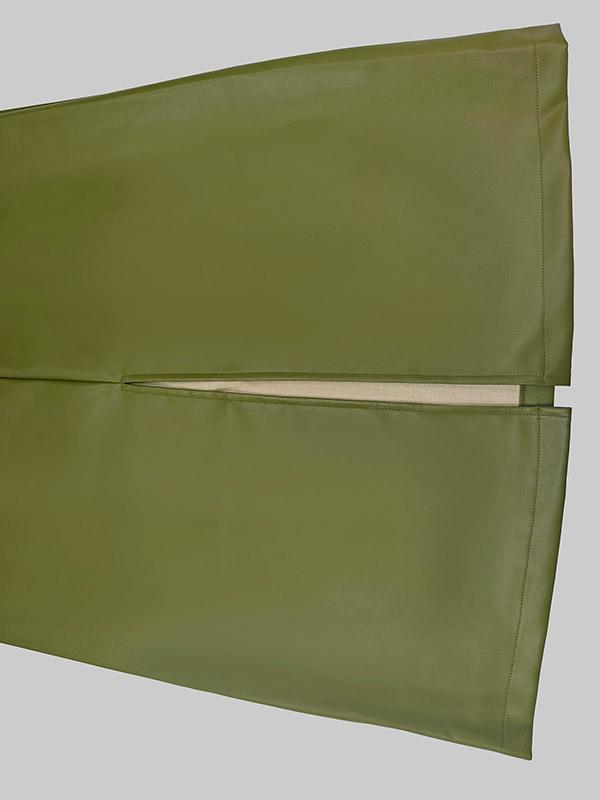 A-Line Loose Belted Solid Color Skirts Bottoms Product Image