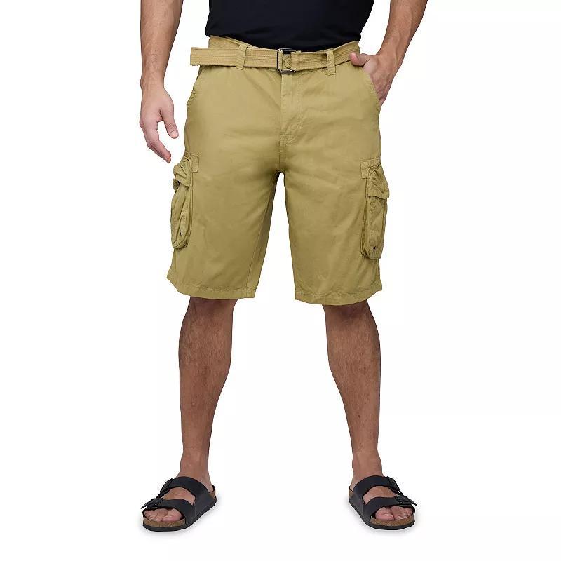 Men's RAW X by Xray Regular-Fit Belted Cargo Shorts, Size: 30, Green Product Image