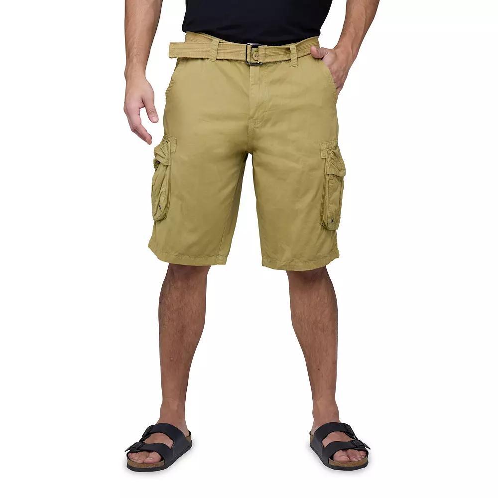Men's RAW X by Xray Regular-Fit Belted Cargo Shorts, Size: 30, Green Product Image