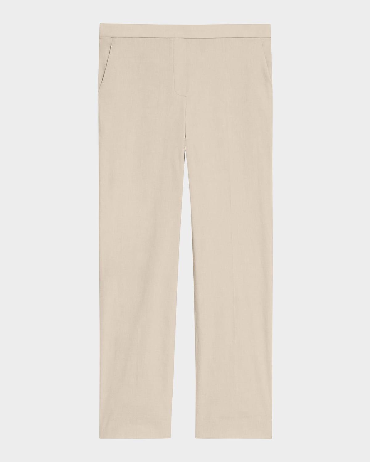 Treeca Good Linen Cropped Pull-On Ankle Pants Product Image
