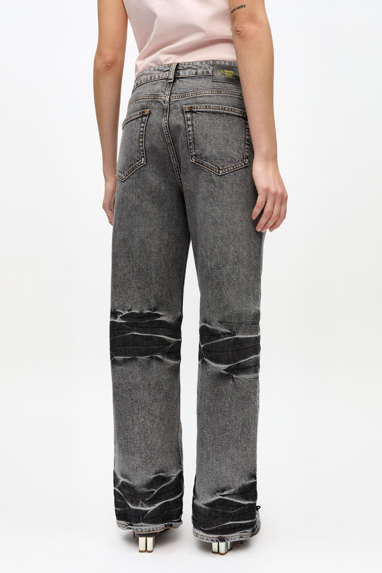 Grey Washed Izey Jeans Product Image