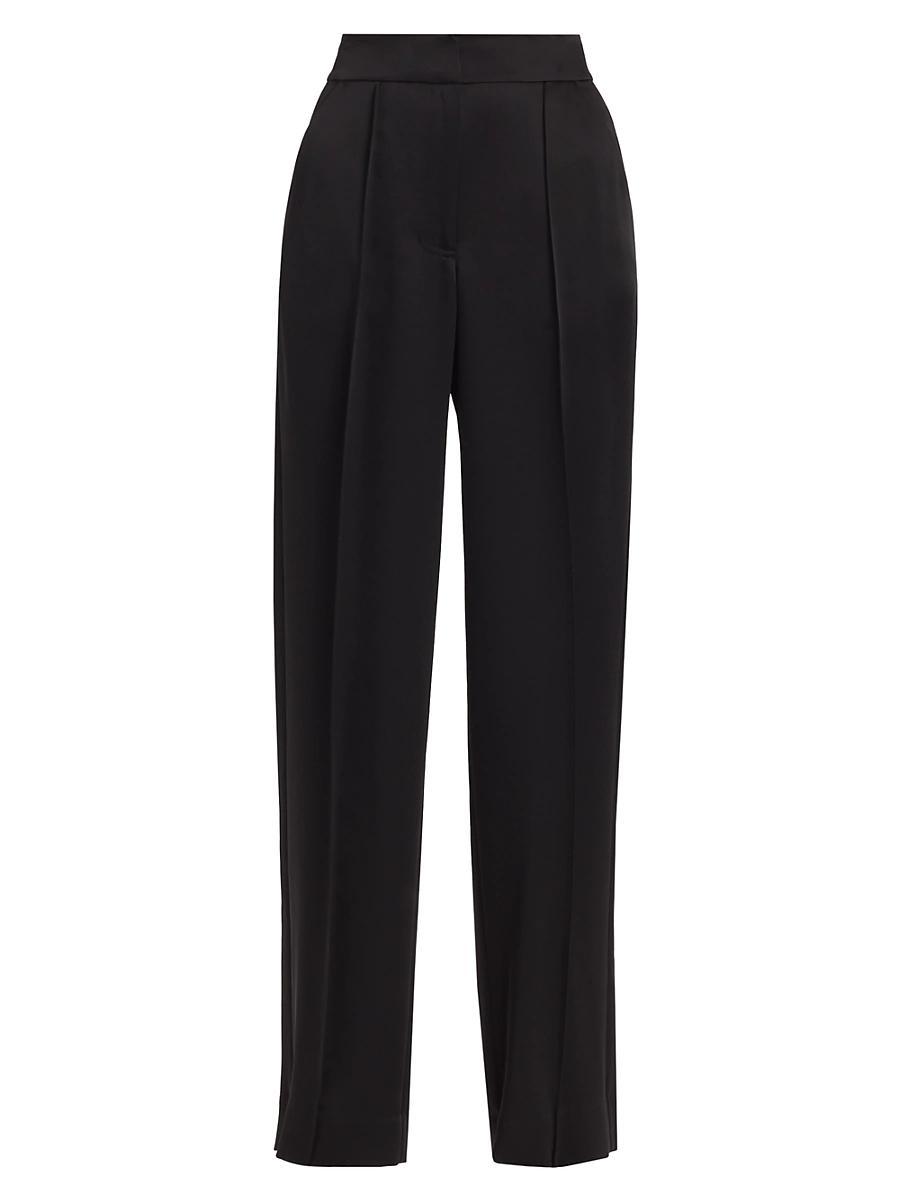 High-Waist Crop Cigarette Trousers Product Image