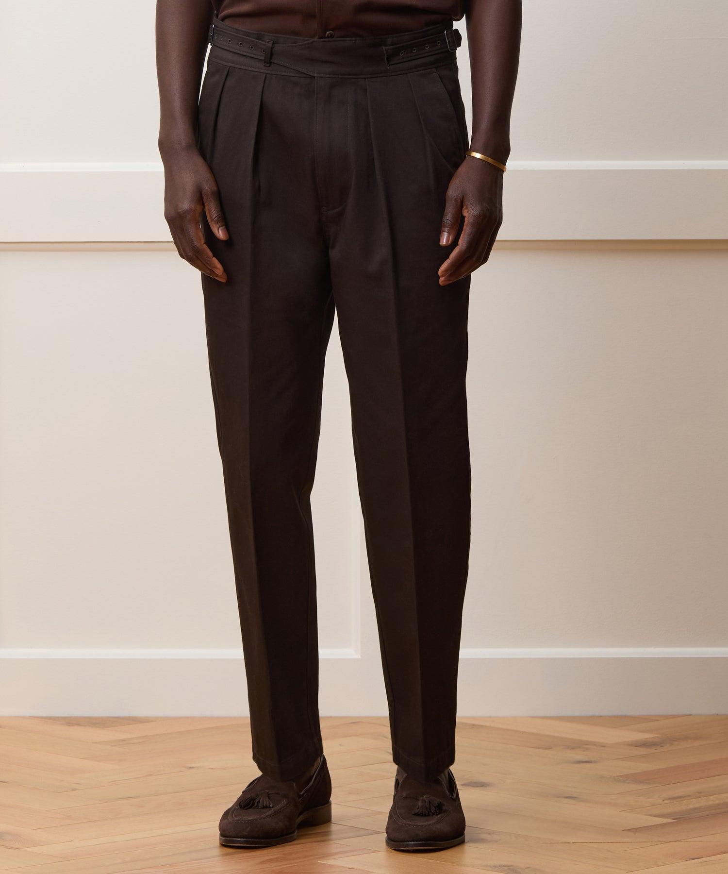 Italian Lightweight Cotton Gurkha Trouser Product Image