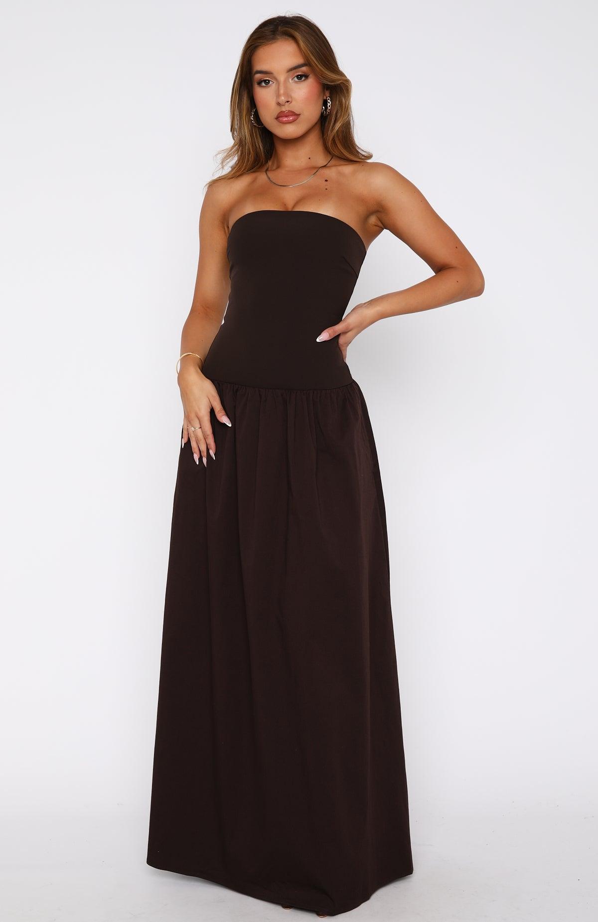 Take Back Maxi Dress Chocolate Product Image