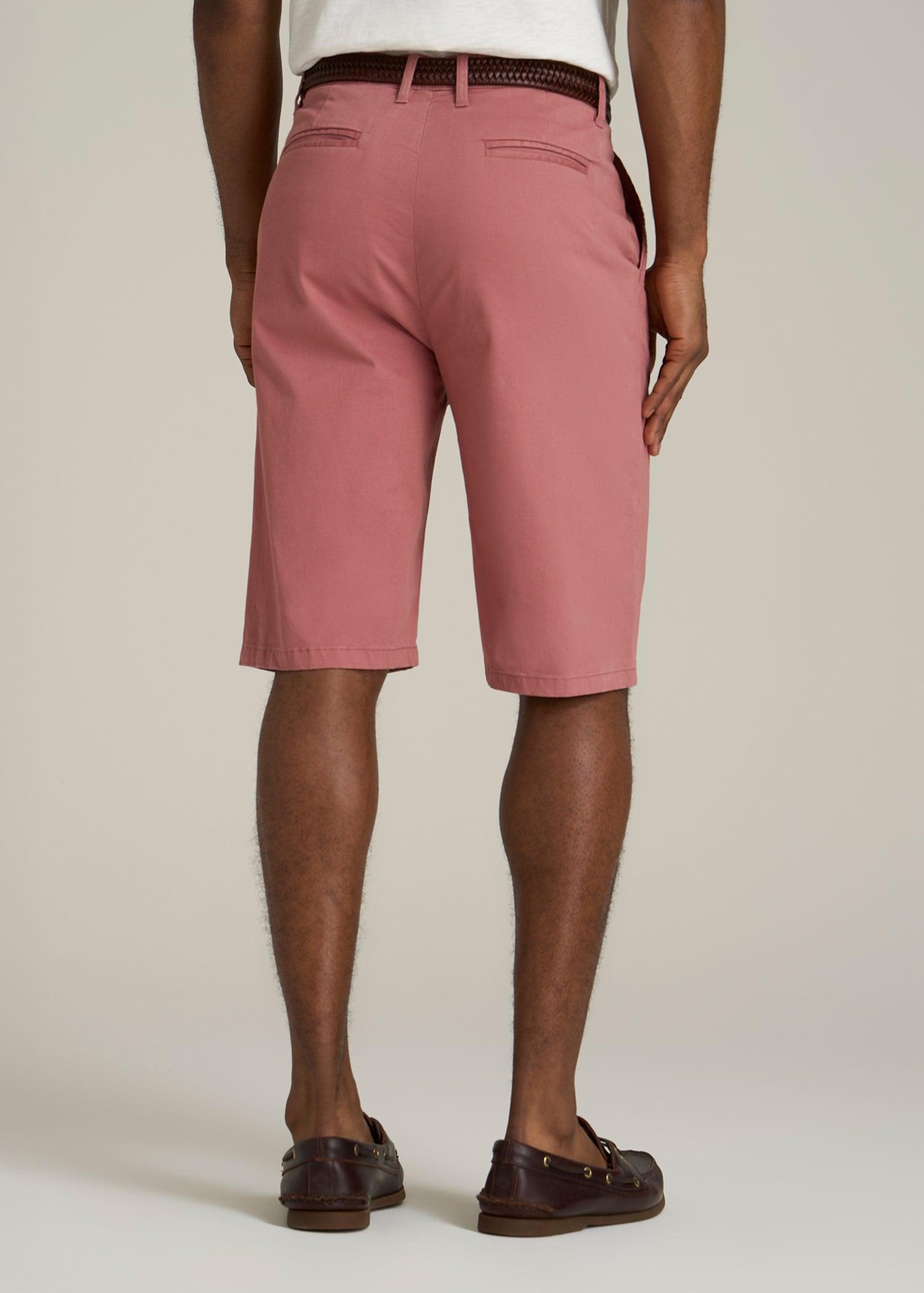 Chino Shorts for Tall Men in Withered Rose Product Image