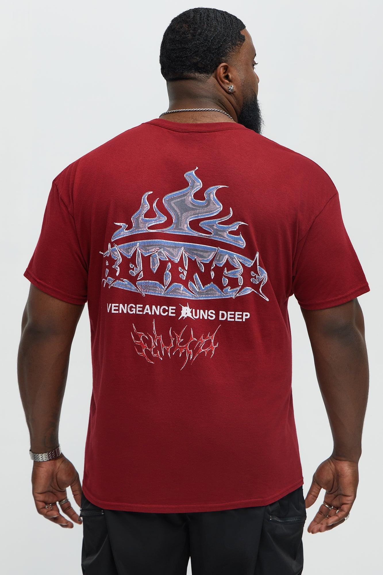 Vengeance Runs Deep Short Sleeve Tee - Red Product Image