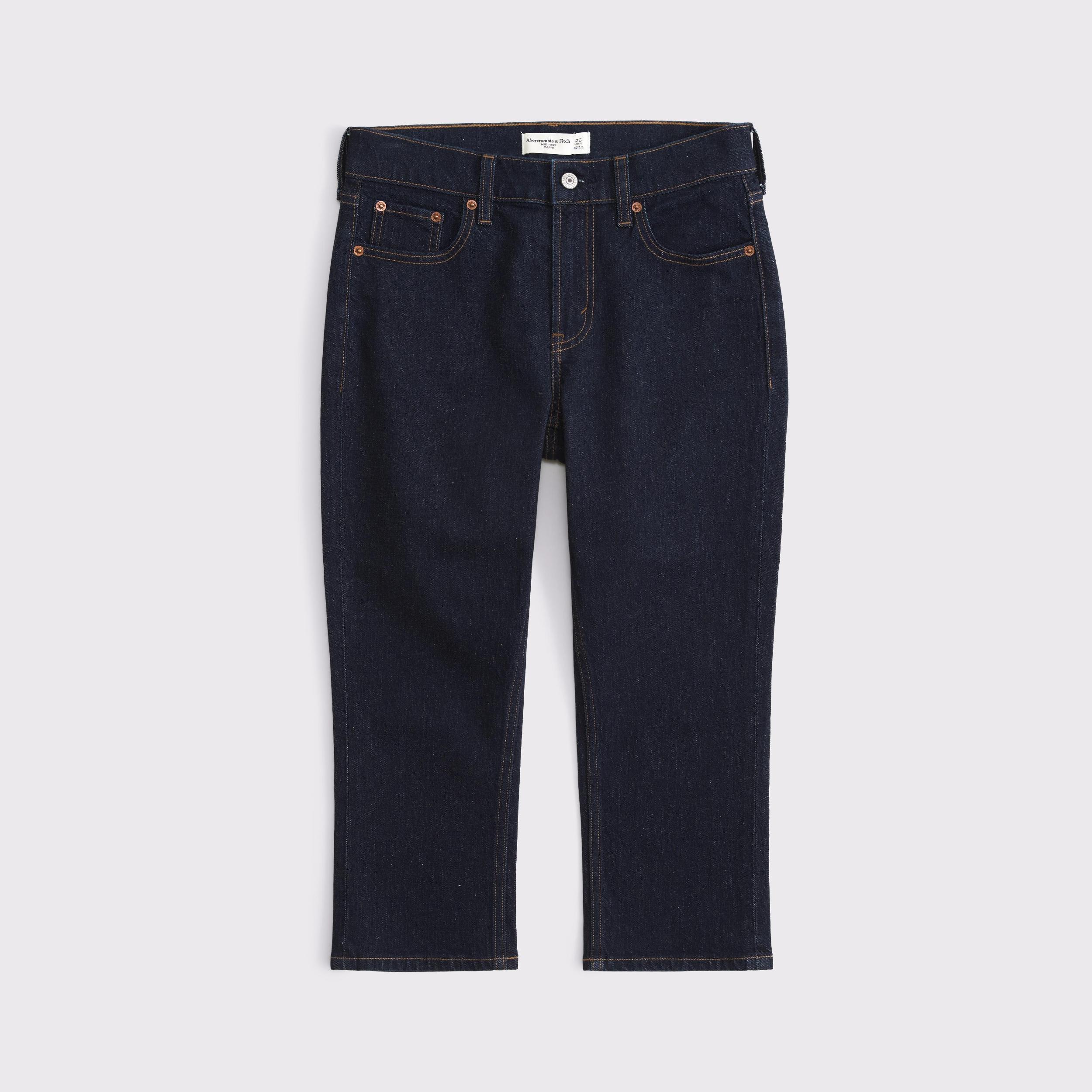 Mid Rise Capri Jean Product Image