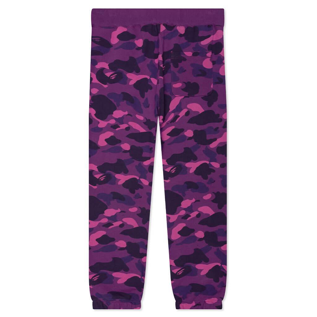 Color Camo Wide Fit Sweat Pants - Purple Male Product Image