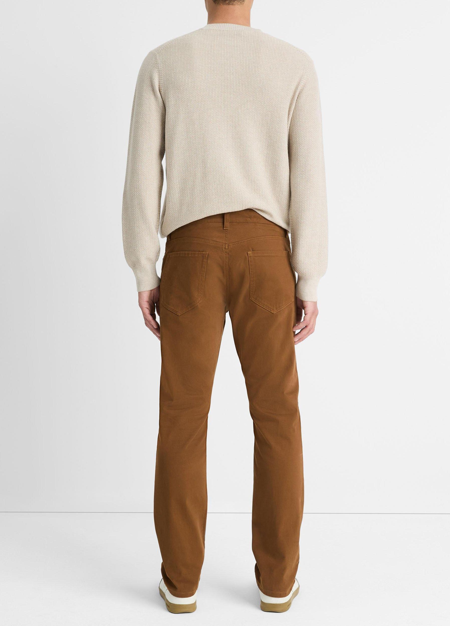 Mens Dylan Slim 5-Pocket Peached Stretch-cotton Pant, Frog, Size 30 Vince Product Image