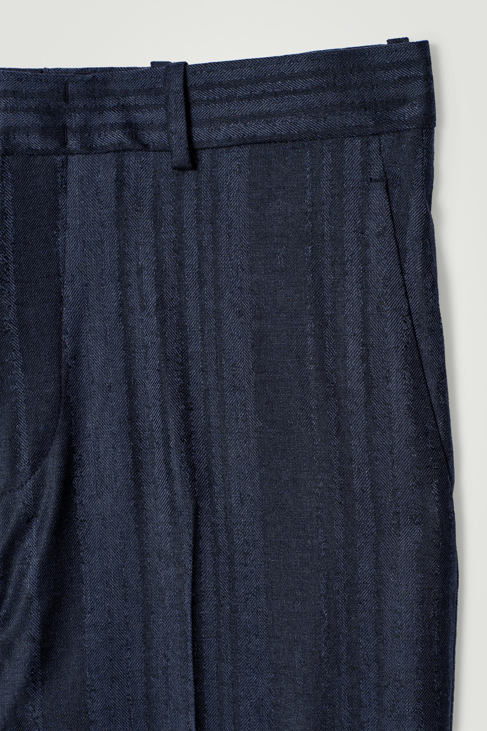 JACQUARD STRAIGHT-LEG PANTS Product Image