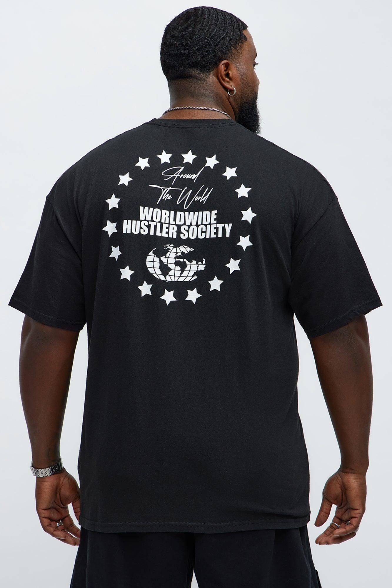 Around The World Hustle Short Sleeve Tee - Black Product Image