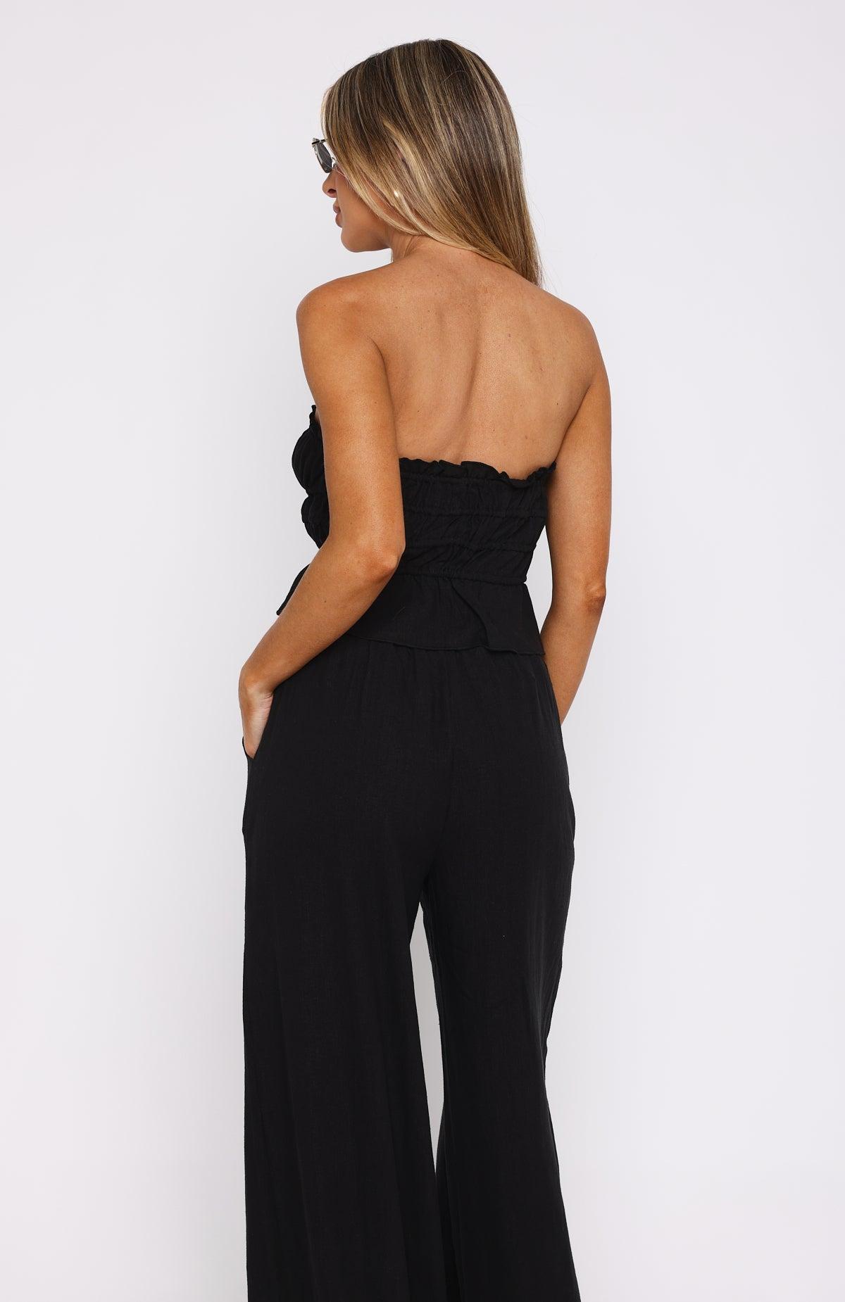 Secret Society Strapless Top Black Product Image