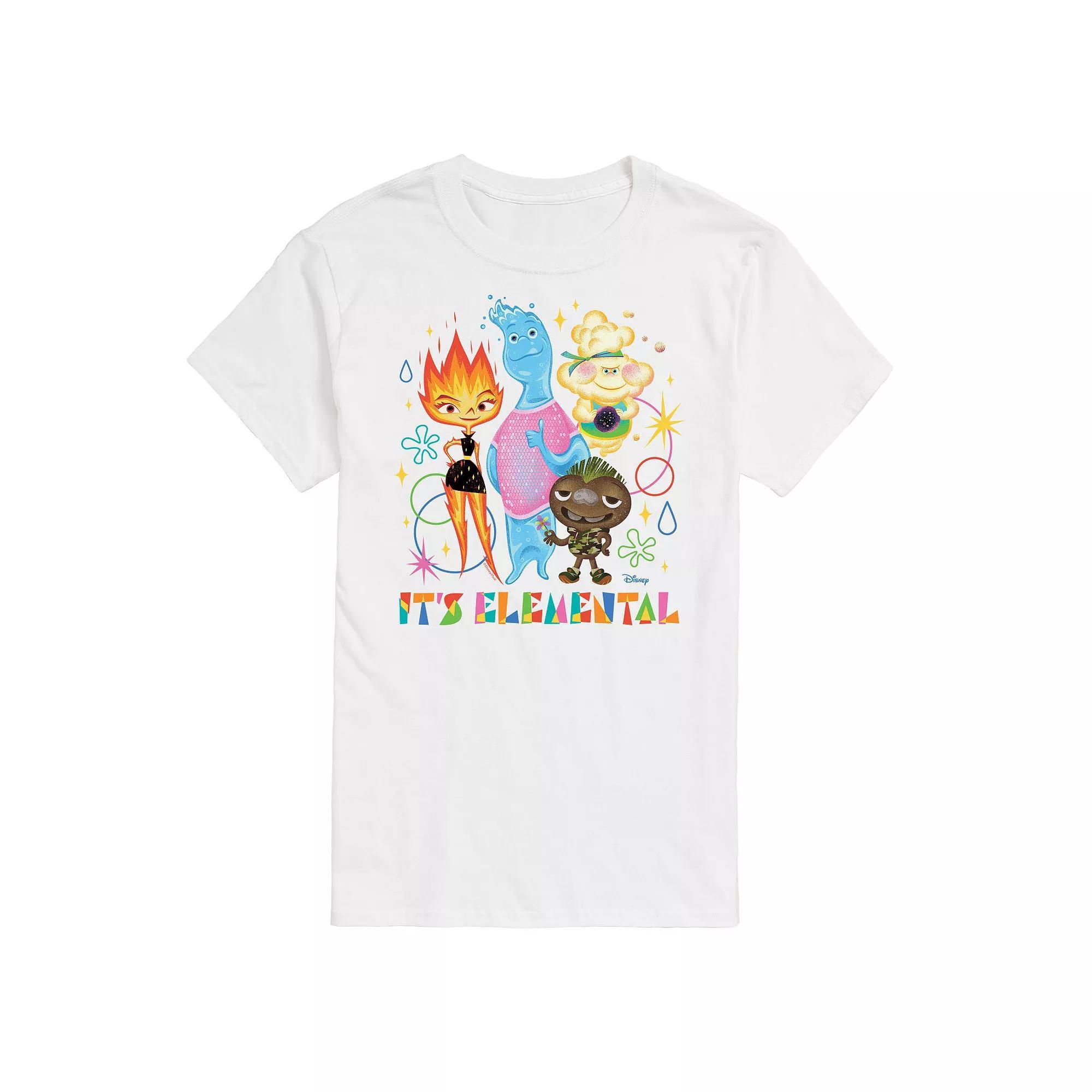 Disneys Elemental Big & Tall Its Elemental Graphic Tee, Mens Product Image