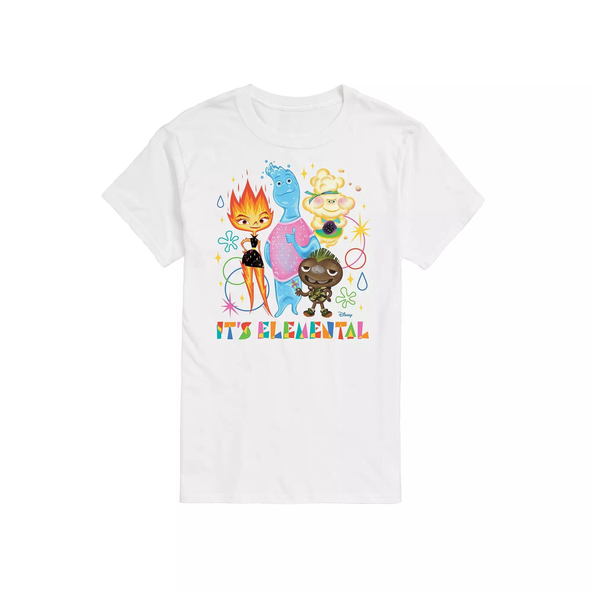 Disneys Elemental Big & Tall Its Elemental Graphic Tee, Mens Product Image