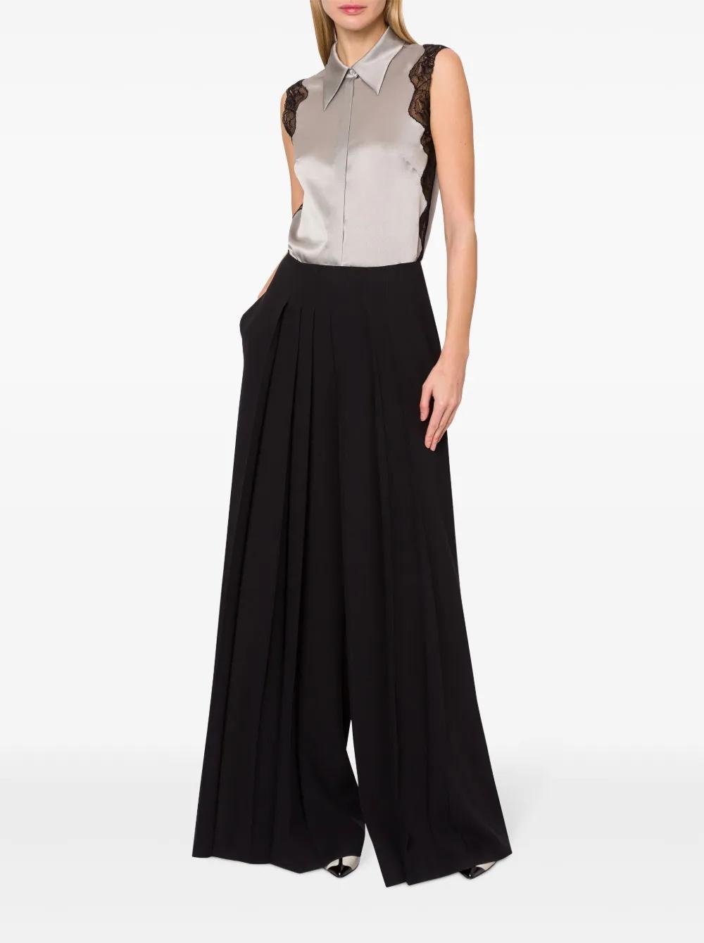 ALBERTA FERRETTI Satin Shirt In Grey Product Image