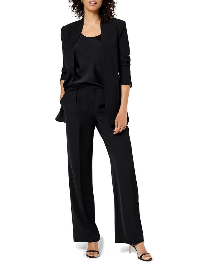 Glossy Sheen Ruched Shoulder Woven Top Product Image