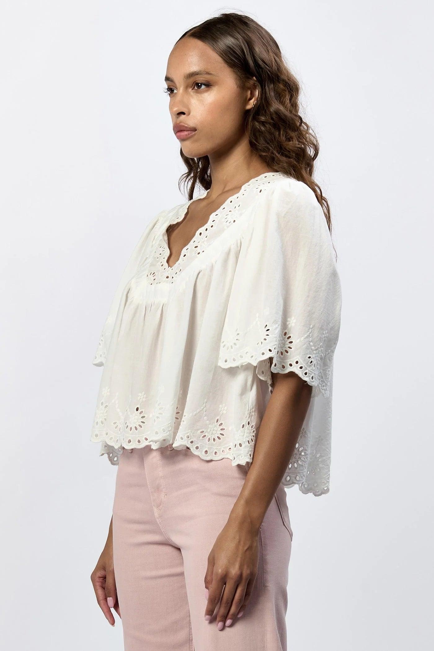 Lania Short Sleeve Fleaxed Fit Top Product Image