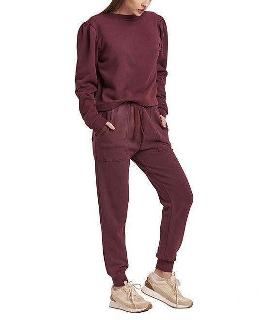 Dear John Raya Wide Crew Neck Long Sleeve U-Back Sweatshirt Product Image