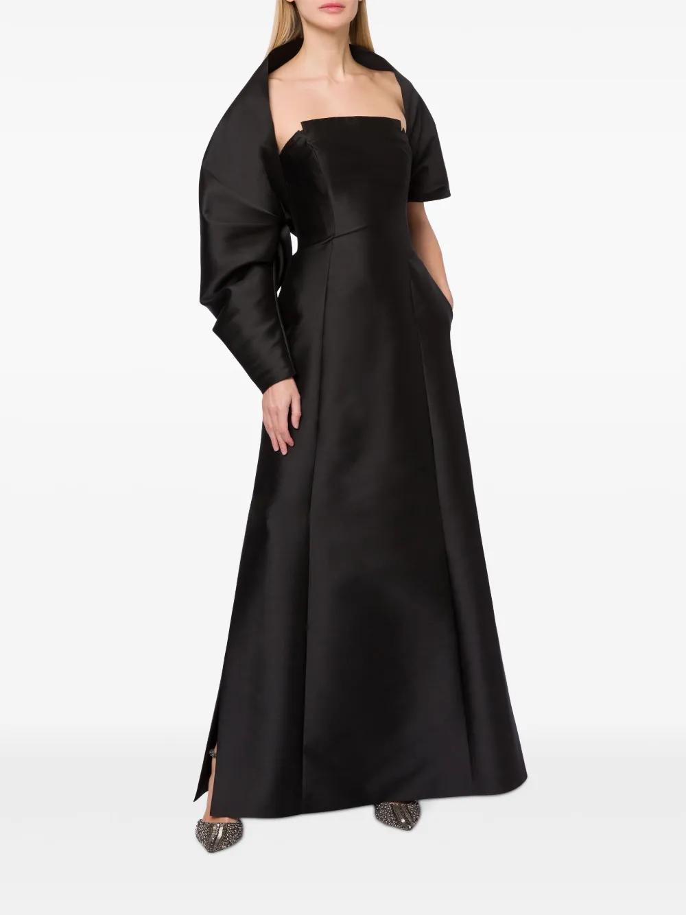 ALBERTA FERRETTI A-line Long Dress In Schwarz Product Image