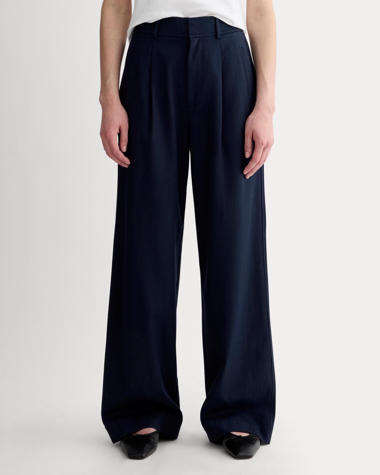 The Draper Pleated Pant in Buttersmooth Product Image