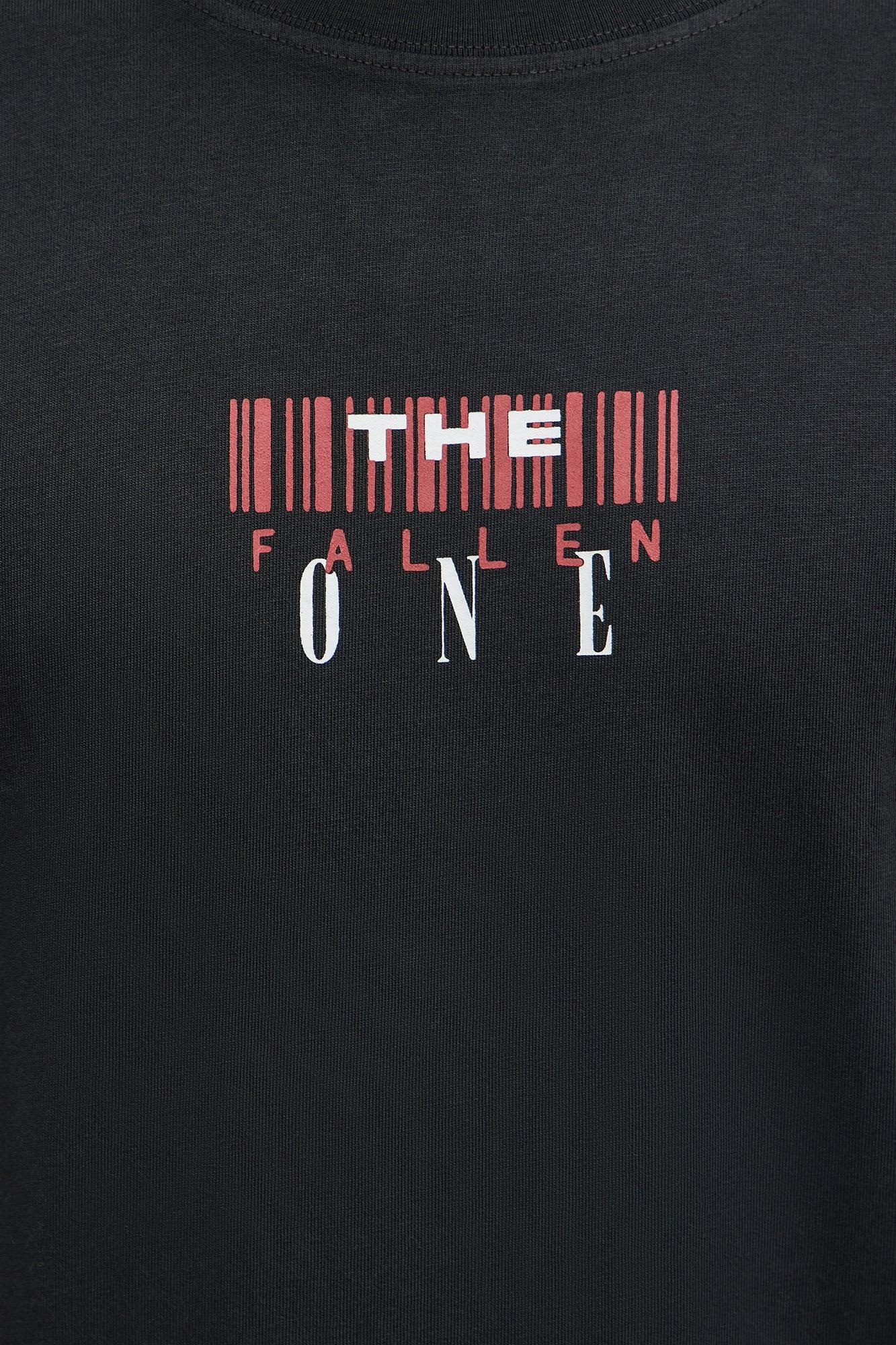The Fallen One Oversized Short Sleeve Tee - Black Wash Male Product Image