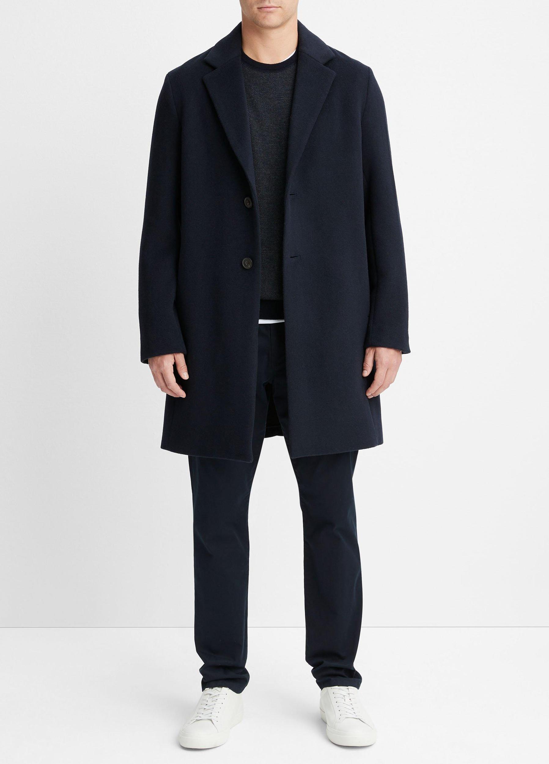Classic Italian Wool-Blend Coat Product Image