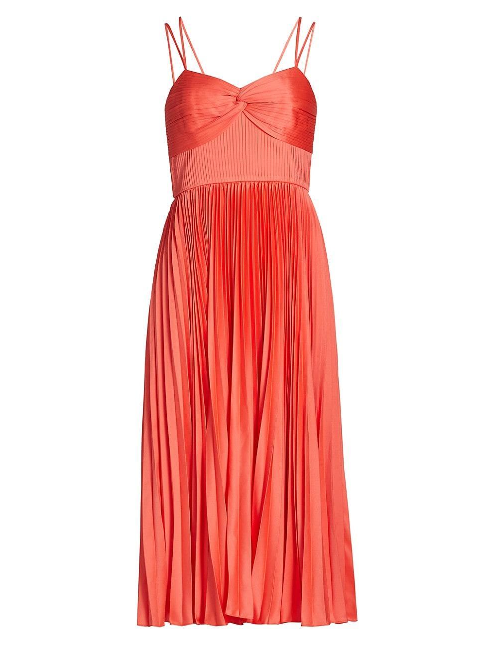 Womens Krisley Pleated Sleeveless Midi Dress Product Image