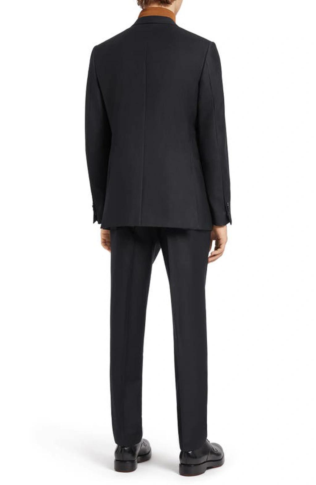 ZEGNA Men's Trofeo Milano Two-piece Wool Suit In Navy Product Image
