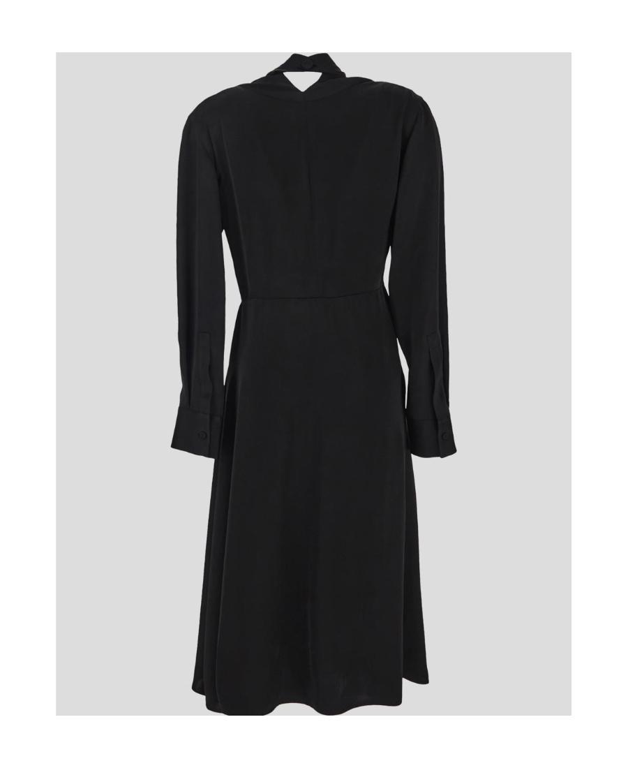 JIL SANDER Long-sleeve A-line Dress In Black Product Image