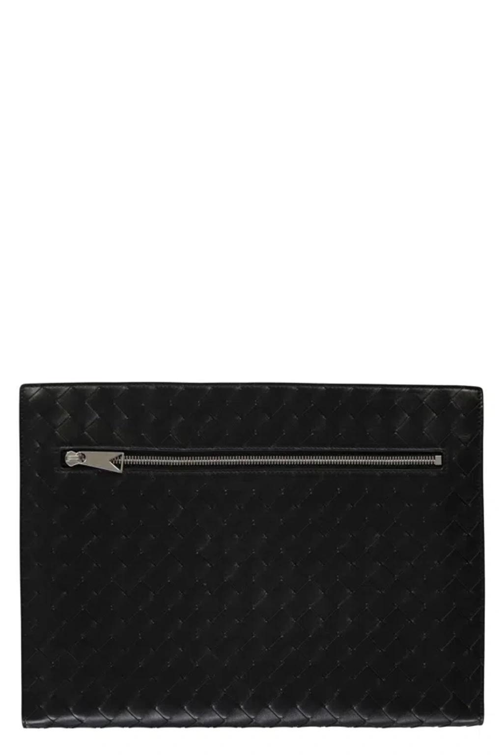 BOTTEGA VENETA Leather Briefcase In Black Product Image