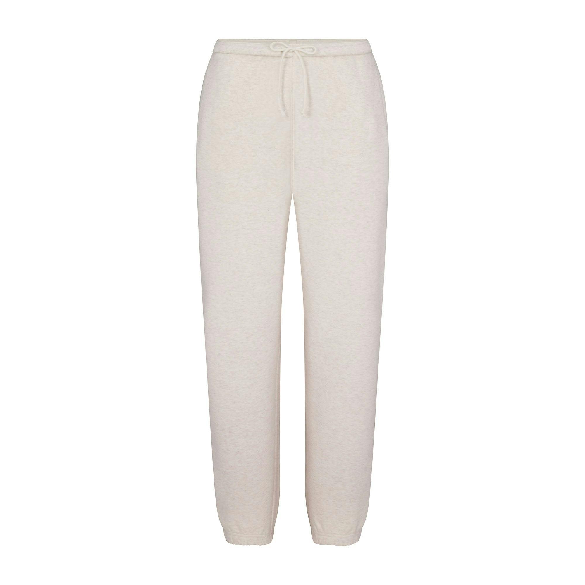 COTTON FLEECE JOGGER | HEATHER OATMEAL Product Image