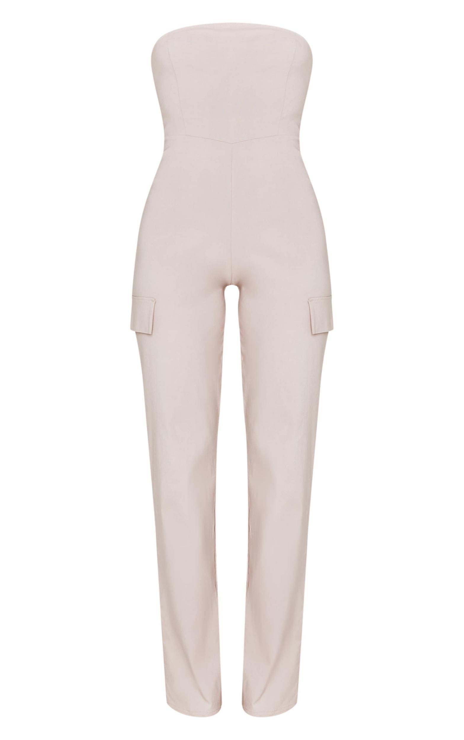 Stone Cargo Style Corset Bandeau Jumpsuit Product Image