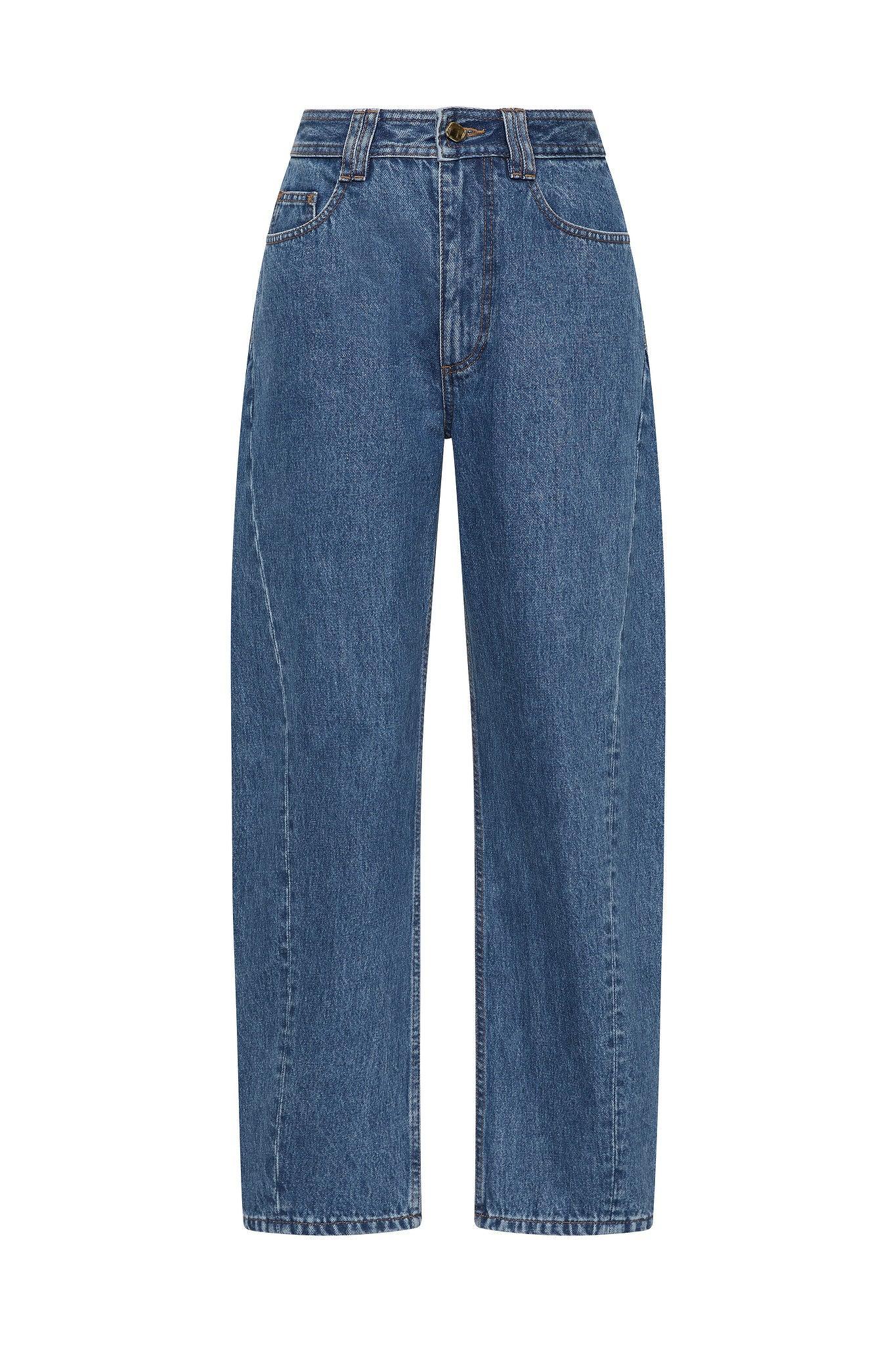 Charlie High-Rise Barrel Jeans Product Image