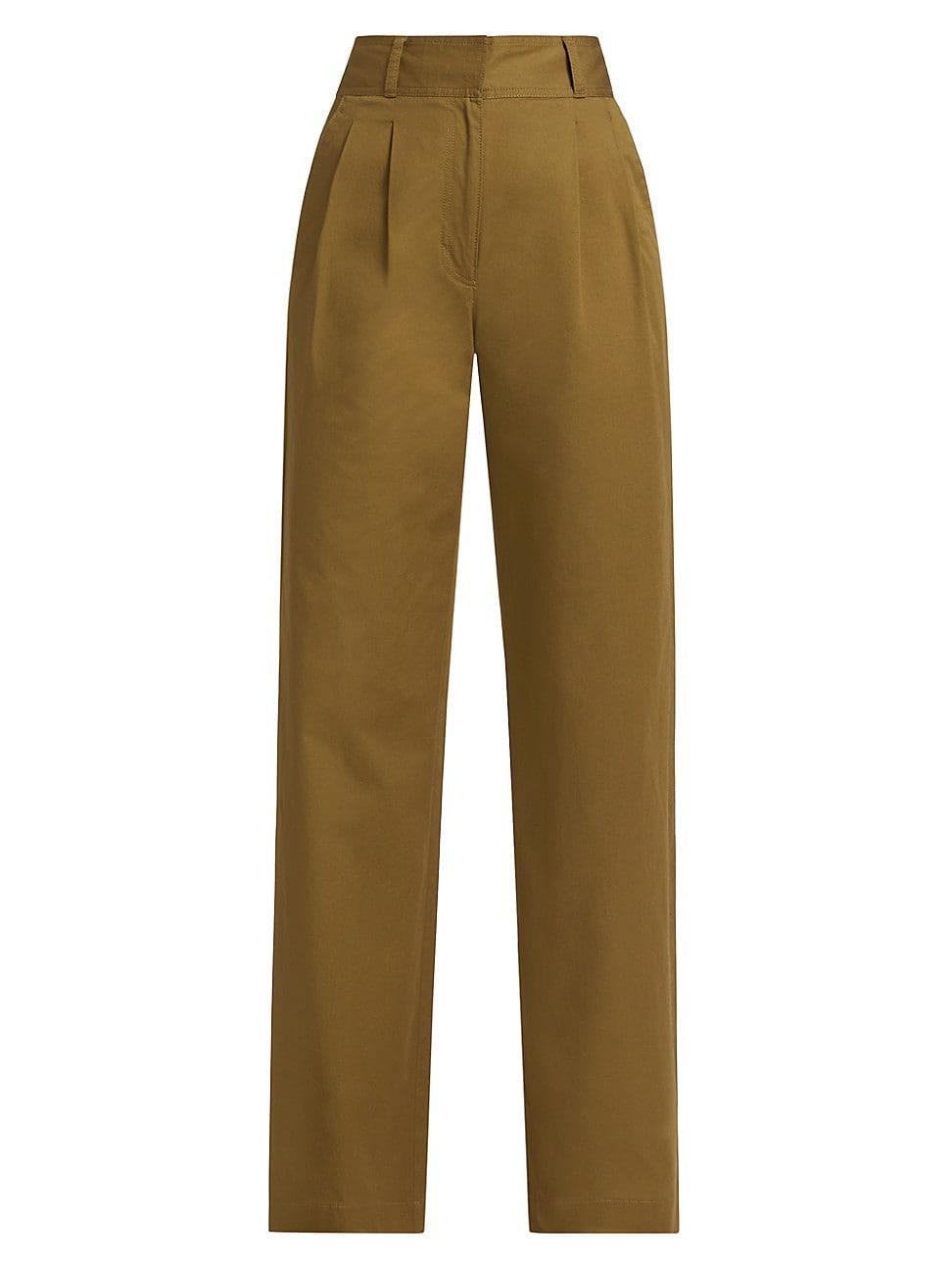 Derek Lam 10 Crosby Baxter Pleated Wide Leg Pants Product Image
