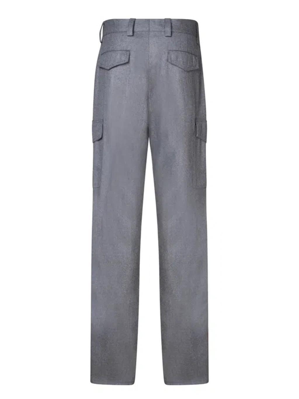 BRUNELLO CUCINELLI Trousers In Gray Product Image