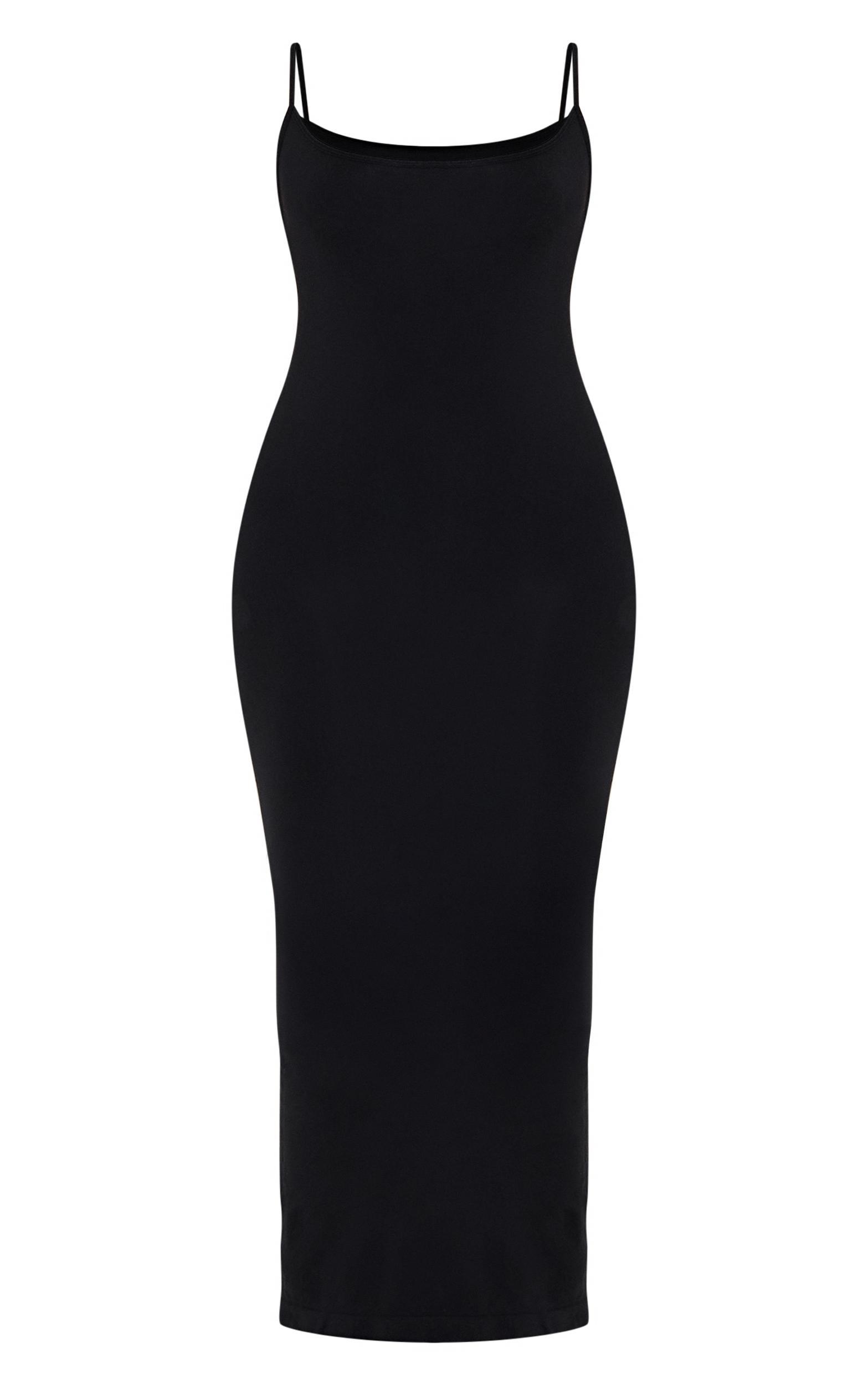 Shape Black Stretch Seamless Strappy Maxi Dress Product Image