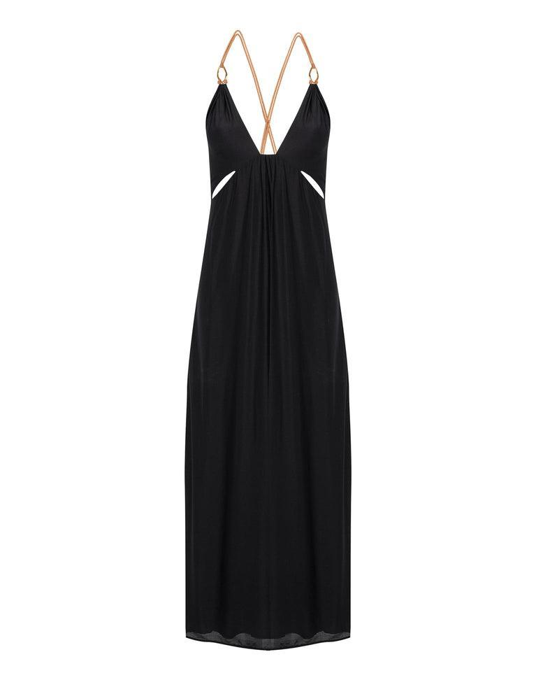 Angie Long Dress - Black Product Image