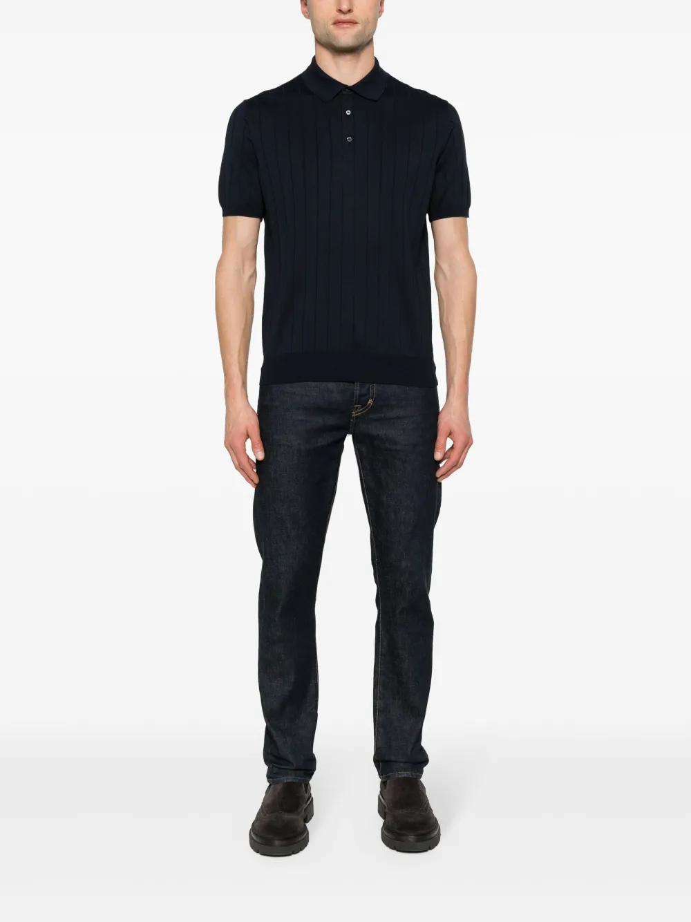 wide-ribbed polo shirt Product Image