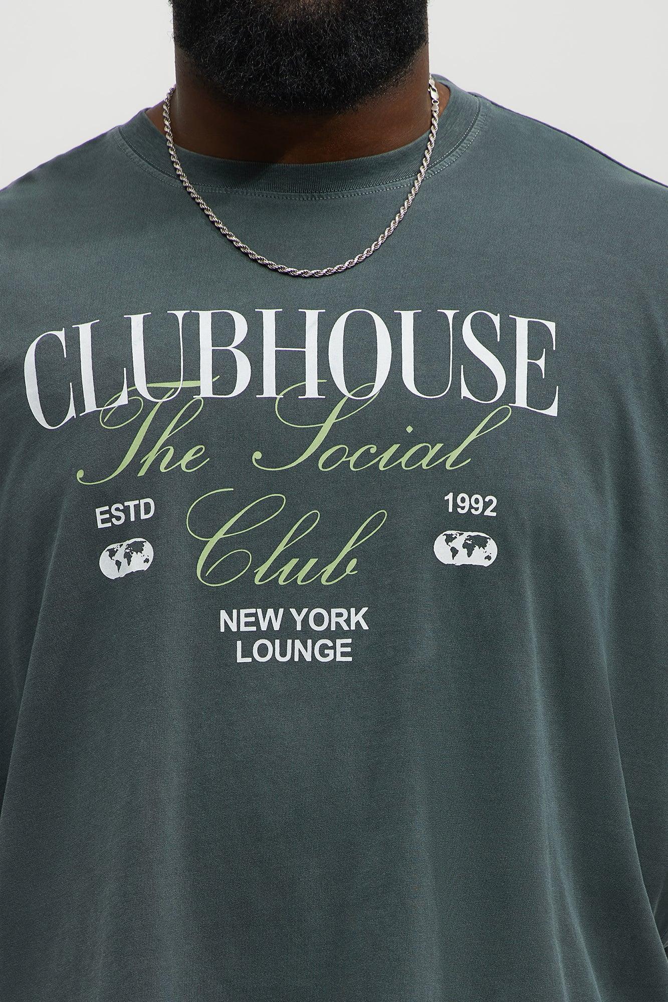 Clubhouse NYC Oversized Short Sleeve Tee - Grey Product Image