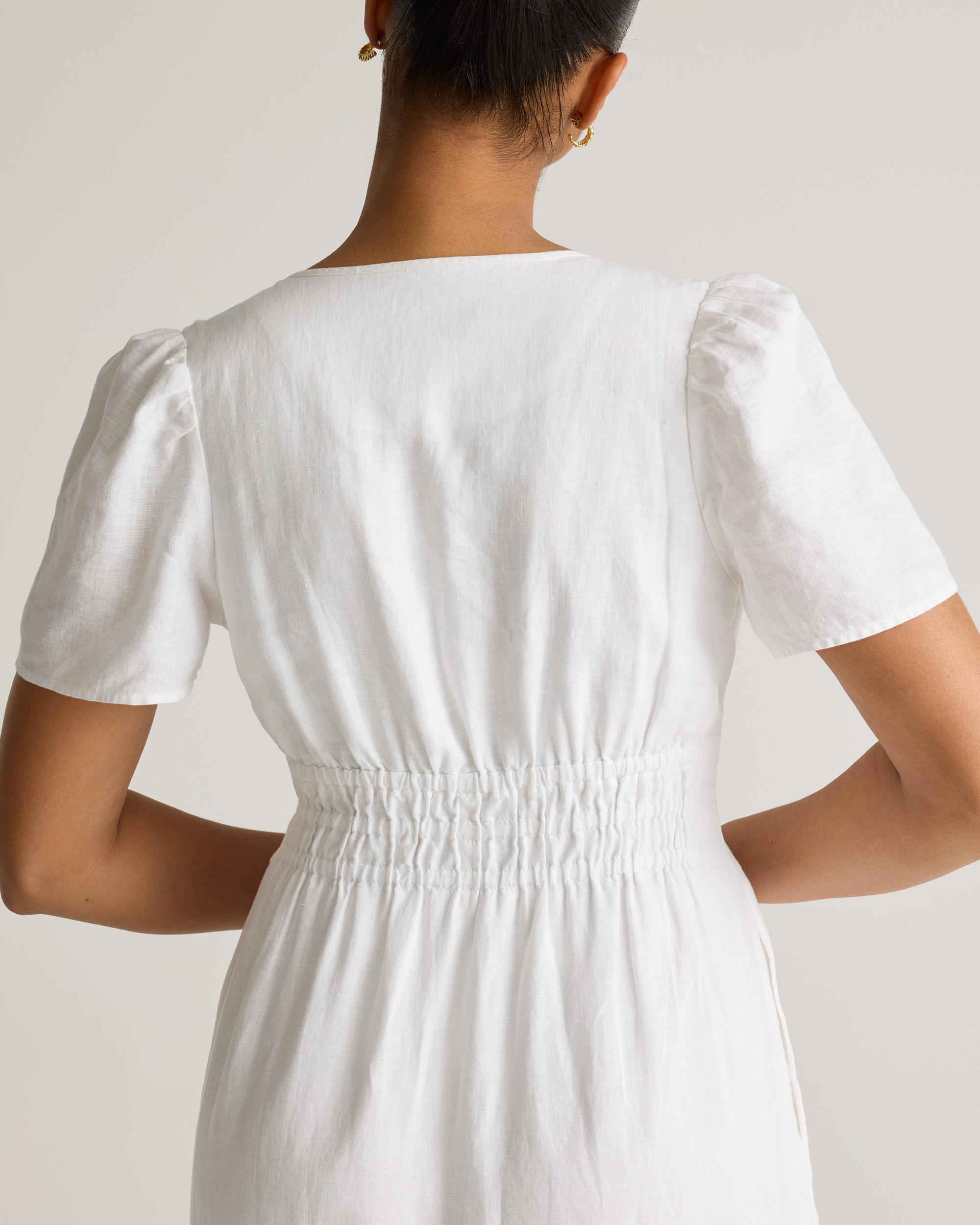 Quince | Women's 100% European Linen Tiered Maxi Dress Product Image
