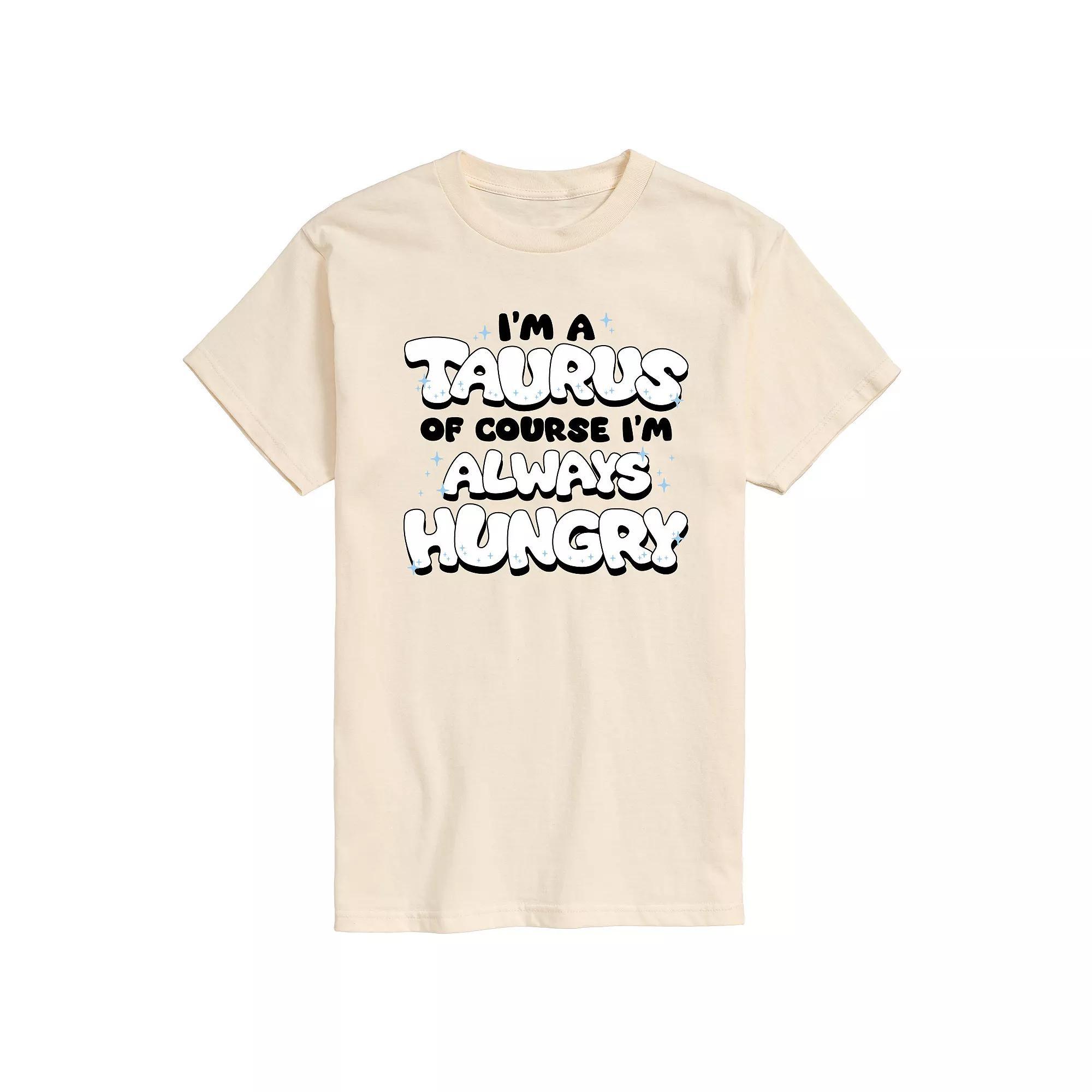 Mens Im A Taurus Always Hungry Graphic Tee Ivory Product Image