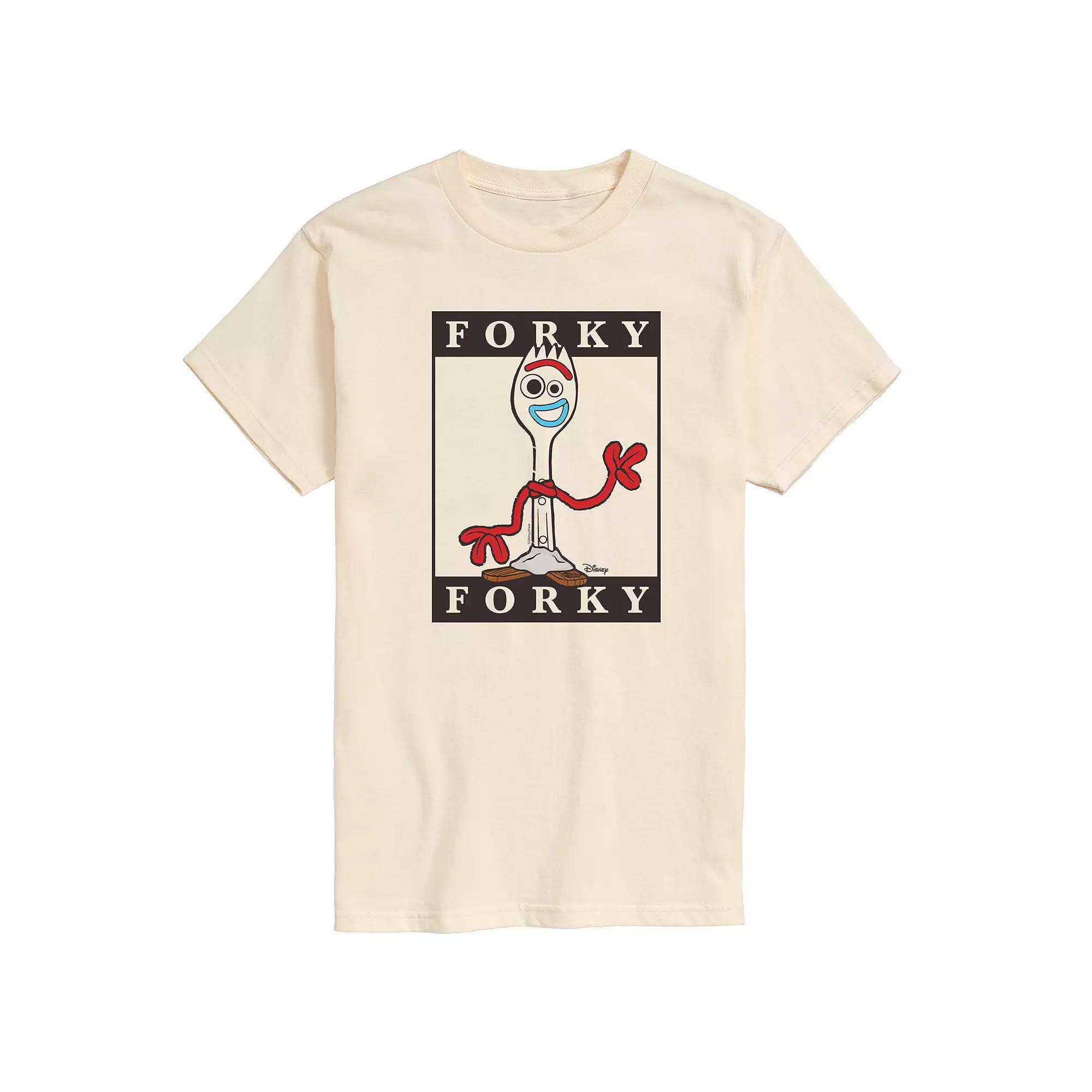 Disney / Pixar's Toy Story 4 Men's Forky Graphic Tee, Size: XXL, Ivory Product Image