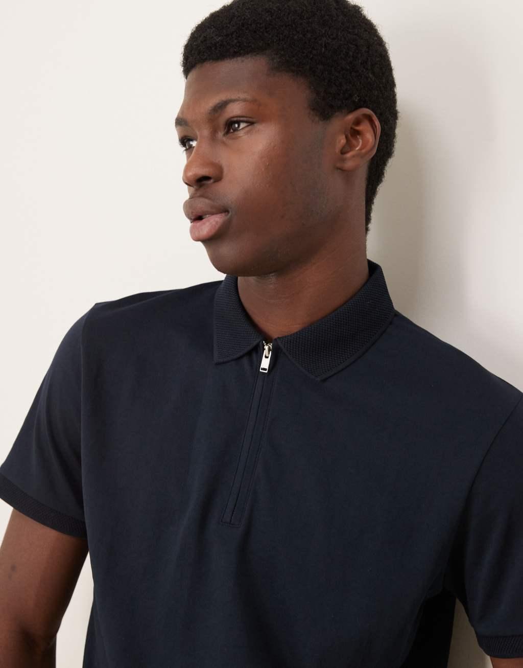Selected Homme half zip polo Product Image