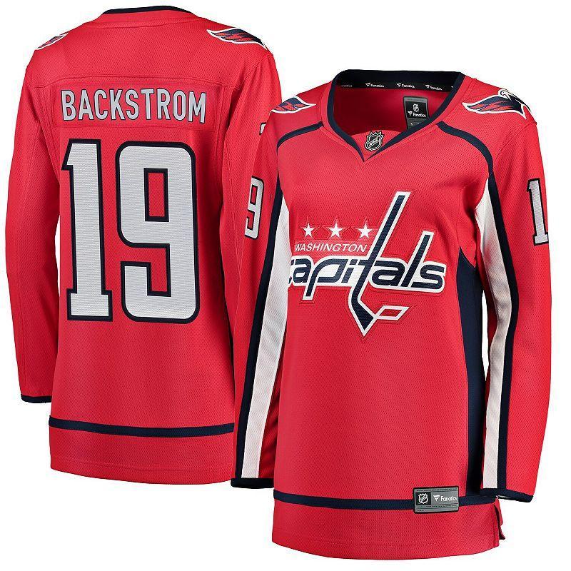 Women's Fanatics Branded Nicklas Backstrom Red Home Breakaway Player Jersey, Size: Medium Product Image