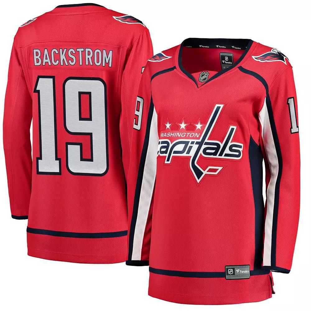 Women's Fanatics Branded Nicklas Backstrom Red Home Breakaway Player Jersey, Size: Medium Product Image
