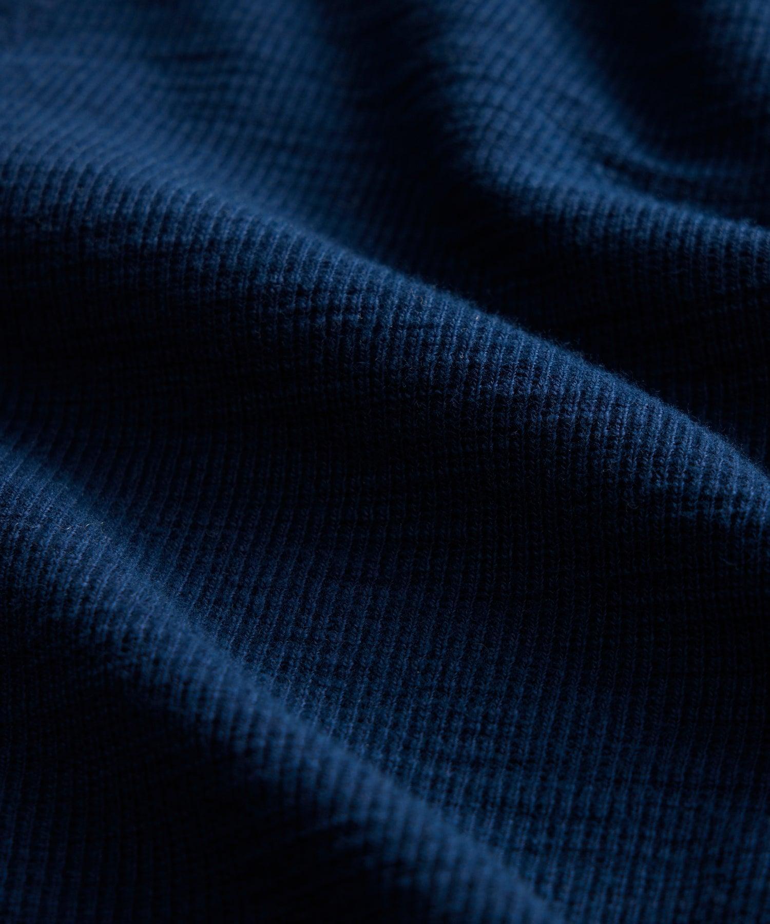 Lightweight Mini Waffle Tee in Classic Navy Product Image