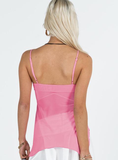 Fallen Roses Top Pink Product Image