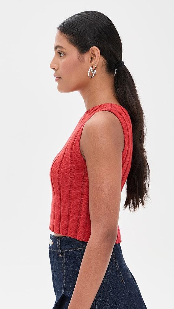 Reformation Callie Cotton Ribbed Sweater Tank | Shopbop Product Image