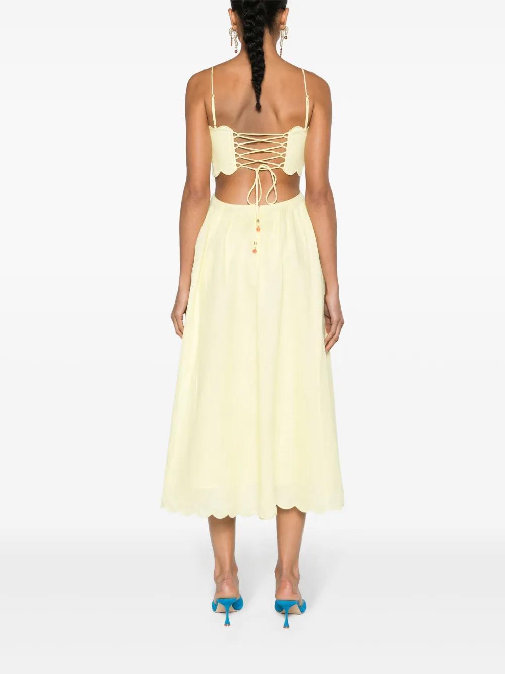 Halliday linen midi dress Product Image